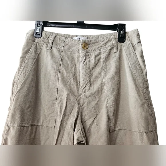 NWT Velvet by Graham & Spencer Vera Cotton Corduroy Wide Leg Pants 10 - Picture 4 of 5